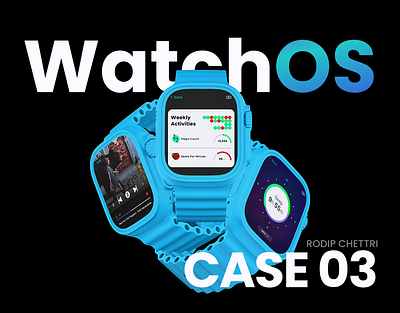 WatchOS UI design app branding design figma graphic design illustration typography ui ux