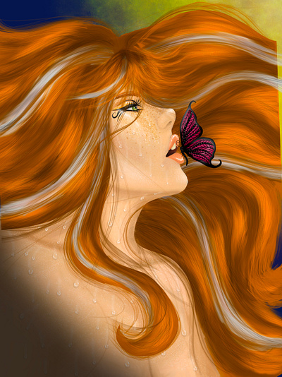 Butterfly Kisses art design digital art digital drawing digital painting graphic design illustration procreate