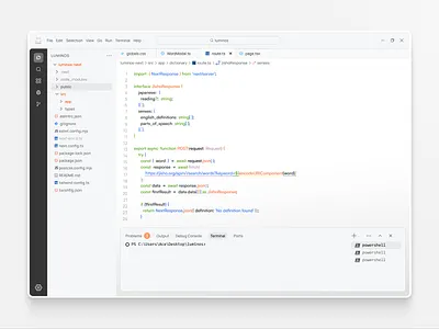 light mode code editor code dashboard ui ux white