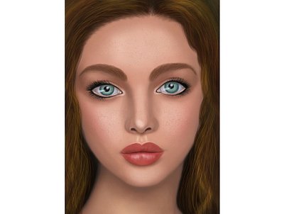 First digital painting adobe photoshop digital art digital arts digital illustration digital painting digital portrait illustration painting photoshop photoshop painting portrait woman portrait