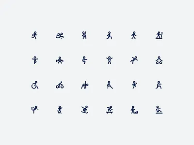 Sports icons exercise fitness icon pack icon set icons mingcute sports ui warmup