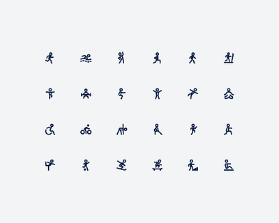 Sports icons exercise fitness icon pack icon set icons mingcute sports ui warmup