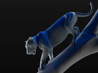 Animal Rigging 3d art africa anatomy animation character design character modeling concept art digital 3d game art game character panther rigging technical art tiger wild wildlife