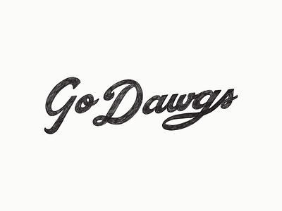 Dawgs Sketch lettering logo type typography