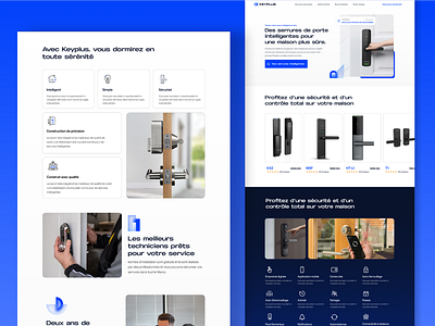 Unlocking the future of home security - Keyplus landing page agency landing page branding design illustration landing page logo software ui ux