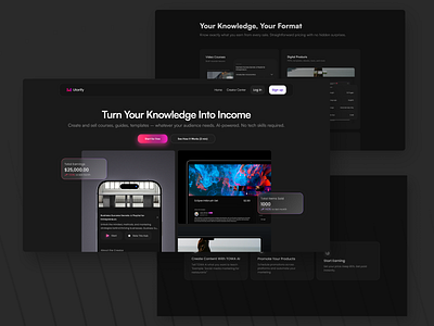 Utorify - Landing Page Design app design ui ux