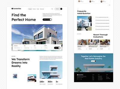 Real Estate Website apartment finder clean ui home buying home search house listing product design property ui property website real estate real estate app real estate branding real estate landing page real estate listing real estate website responsive web ui design user interface ux design web design website concept