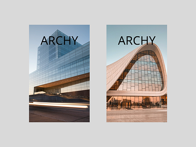 Archy minimal style design graphic design typography