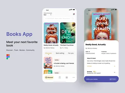 Book App app author mobile book app book shop bookstore community design e book figma library mobile app design mobile book online book app read app reader reading app search book ui ux ux reacherch