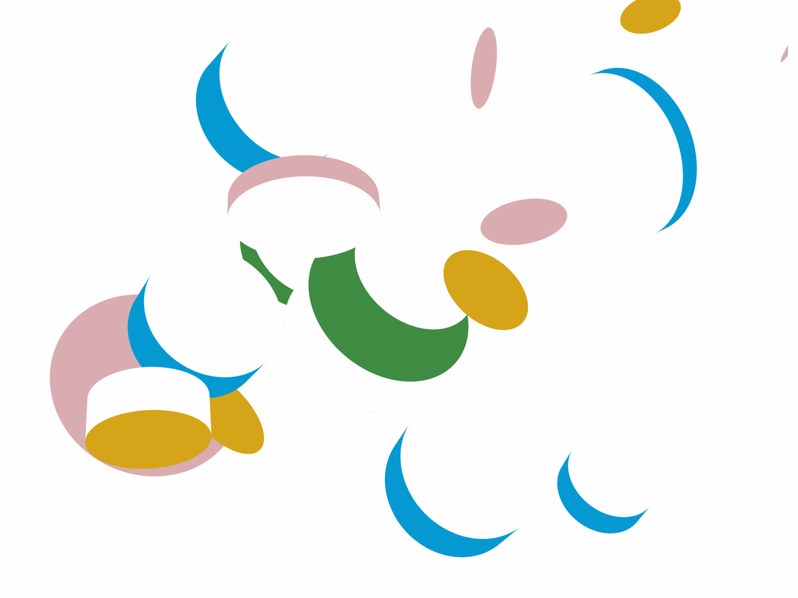 3D logo animation 2d 3d logo animation bubbles circles flat design gif intro logo outro rotating