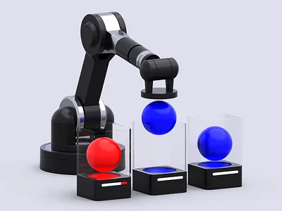 Robotic Arm 3d arm art artwork blender concept design drawing graphic design illustration model render robot robotic tech web3