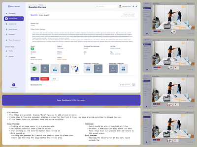 Question Preview UI – Image Preview & Developer Guide componentdesign designguidelines designsystem developernotes enterprisesoftware hrplatform imagepreview questionscreen saasui uidesign userexperience uxpatterns