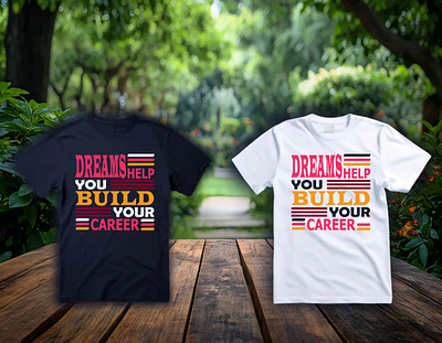 Custom Motivational Typography T-Shirt Design For POD apparel branding custom typography t shirt design fasion graphic design illustration motivational t shirt design pod pod design print on demand t shirt t shirt design typography vector design