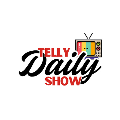 Media Logo branding daily show gossip logo graphic logo logo logo design media logo telly daily show logo tv logo youtube logo
