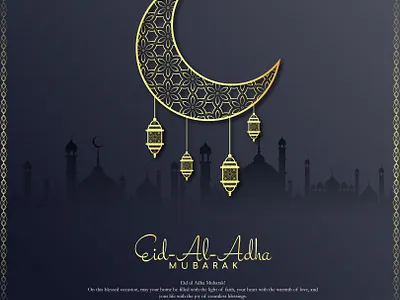Eid Mubarak | Social Post For Eid-Al-Adha branding design eid mubarak graphic design illustration social media post social post for eid al adha