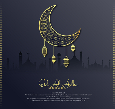 Eid Mubarak | Social Post For Eid-Al-Adha branding design eid mubarak graphic design illustration social media post social post for eid al adha