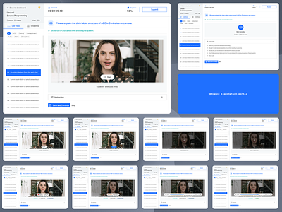 Interactive Assessment – Video Capture, Playback & Submission accessibility assessmentplatform cleandesign edtech errorstates examinationtool interactiveexam modernui onlineexam pauseplay realtimefeedback recordingui studentassessment submitresponse testplatform ui userexperience videoassessment videorecording