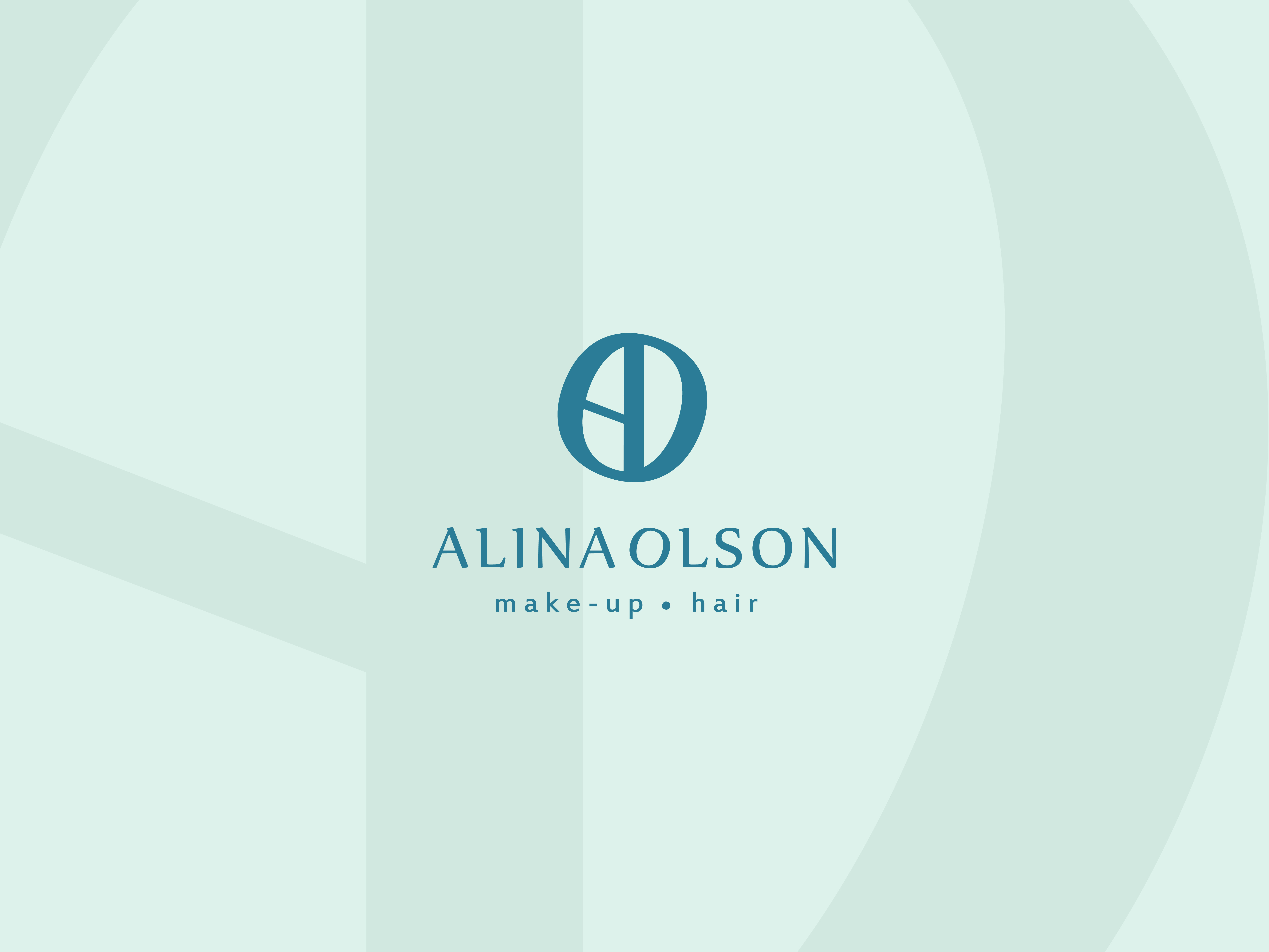 Alina Olson logo design brand identity branding graphic design hairdresser hairdresser branding hairdresser logo logo logo design make up logo