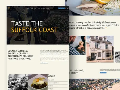 The Lighthouse Restaurant - Web Design in Suffolk design graphic design ui ux web website