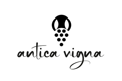 Antica Vigna winery branding logo logotype winery logo