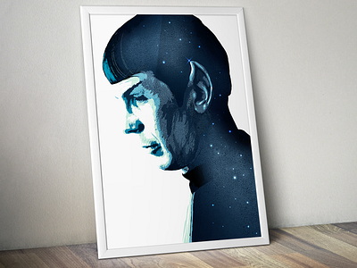 Spock Poster drawing graphic design illustration vector