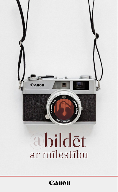 Fake advertisement for Canon canon love poster poster design