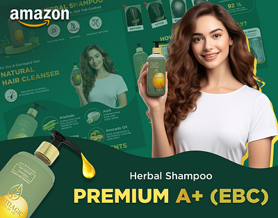 Shampoo EBC, Amazon A+ Content a a plus amazon amazon ebc amazon enhanced brand content amazon infographics branding design ebc ecommercedesign ecommercegraphics enhanced brand content graphic design listing images product product a product design