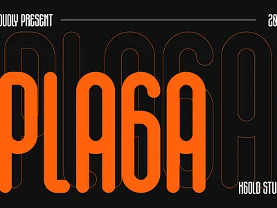 Plaga - Display Typeface minimalist sans