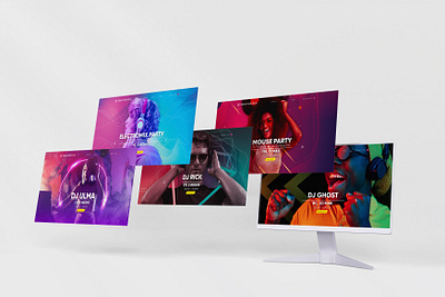 САЙТ НОЧНОГО КЛУБА BLACK HOLE CLUB ui web design