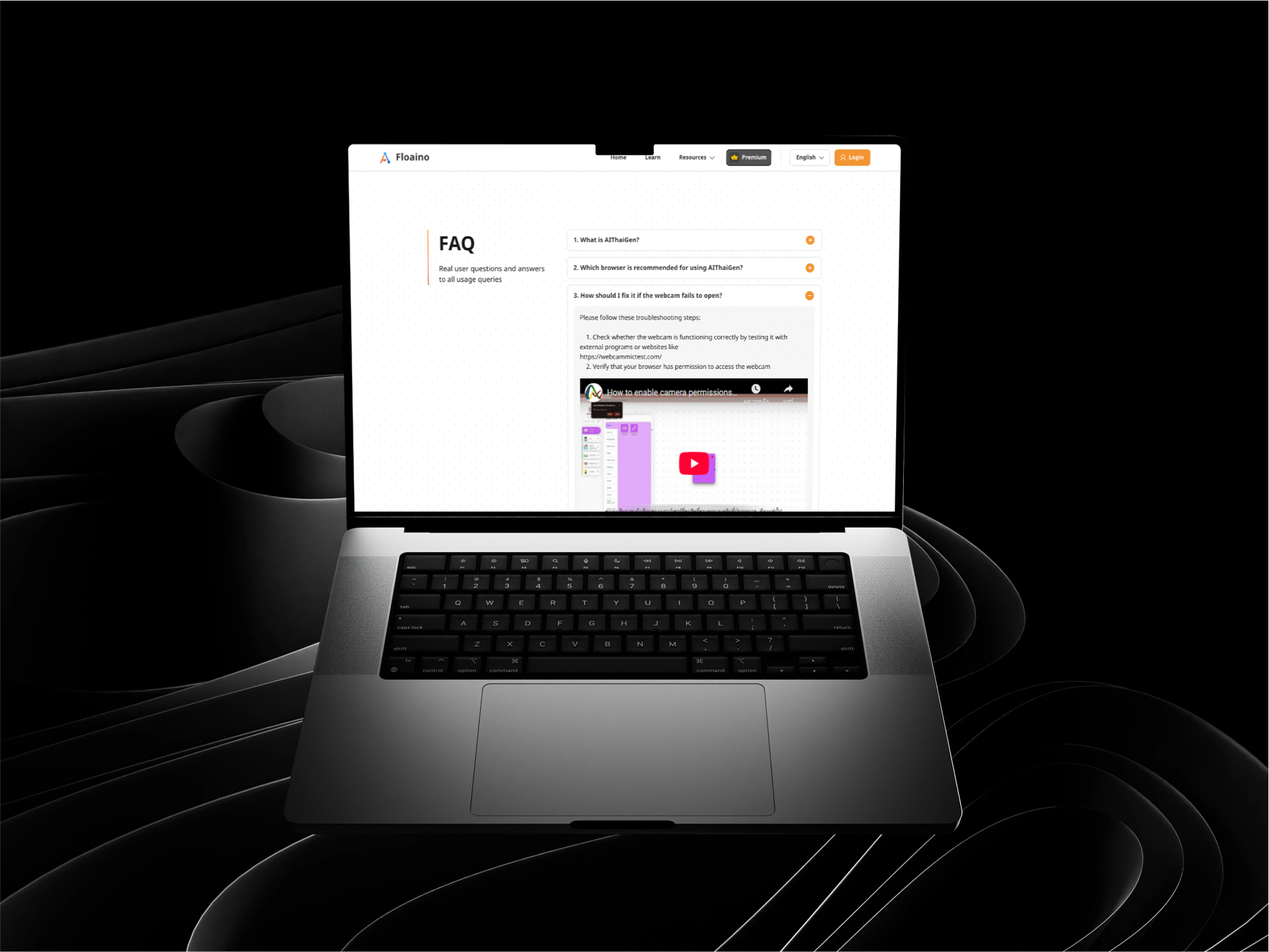FAQ Page animation graphic design ui