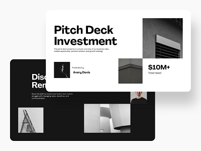 Noci - Cover Pitch Deck Presentation branding building creative design designer graphic design investment investor minimalist modern pitch deck presentation typography ui