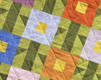 Flower Patch Baby Quilt color design fabric floral flower pattern quilt quilting texture
