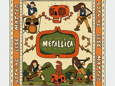 METALLICA branding design fireart fireart fireart studio graphic design illustration logo ui ux vector