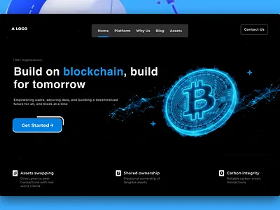Built a web 3 hero page! figma ui web3