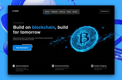 Built a web 3 hero page! figma ui web3