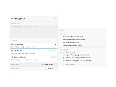Dropdown datascience ai ui app branding clean ui colors contextual menu design design system dropdown interface modal notion style product design rich ui saas design sidebar tool selector ui design ux ux design