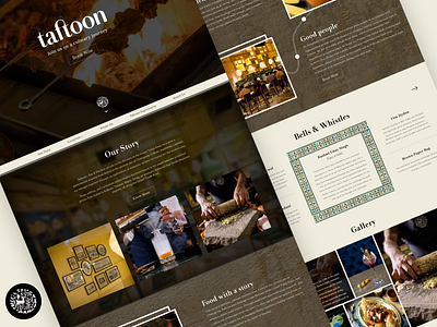 Taftoon - Culinary Journey fb industry figma food website trending uiuxdesign website website redesign