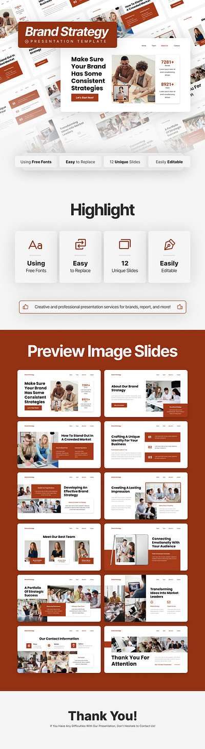 Brand Strategy Presentation | PPT-KEY-GSL professional