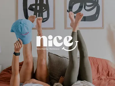 Nice Home Cleaning + Maintenance - Brand Identity brand design brand identity branding cleaning company design friendly graphic design modern typography