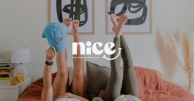 Nice Home Cleaning + Maintenance - Brand Identity brand design brand identity branding cleaning company design friendly graphic design modern typography