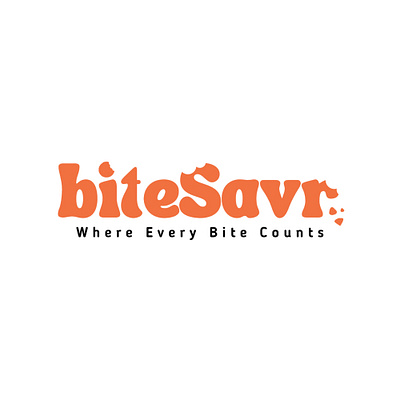 Food App Logo app logo bite logo bitesavr branding creative logo figma food app food app logo food logo graphic design graphic logo illustration logo logo design logo with tagline orange orange logo save food logo ui vector