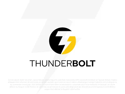ThunderBolt Logo - Volt Logo - T logo design best logo branding branding design design electric logo graphic design icon logo logo design logo designer logo folio logo mark logo sei logos minimal logo modern logo monogram logo t logo thunder logo volt logo