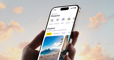 CVC Viagens - Travel app homepage app homepage mobile app tourism travel travel agency travel app trip ui ui design ux