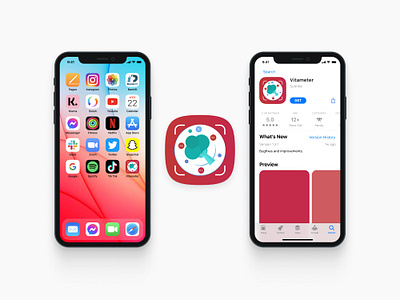 Logo Design for Health & Fitness App Vitameter adobeillustrator app app icon branding brandlogo fitness graphic design health icon design logo logodesign vitameter