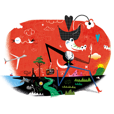 Illustration for ISGLOBAL (Barcelona, 2023). digitalillustration illustration