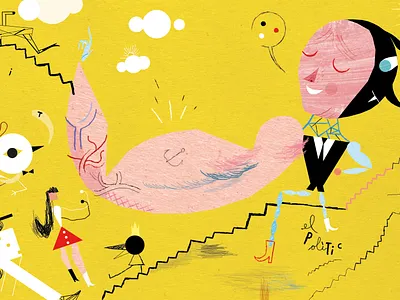 Illustration for CELOBERT Magazine, Blanes (Spain, 2025). animation digitalillustration illustration magazine