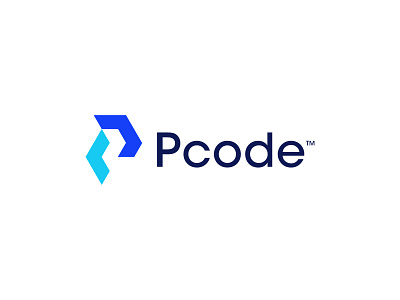 Pcode Logo Design, Letter P + Code Icon arrows blockchain bracket brand identity branding code coding coding logo finance fintech geometric letter mark p logo identy logo logo design logodesigner logos logotype programming search software