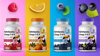 Amazon | Packaging Design | Kids Supplement Omega 3-6-9 a content amazon amazon design amazon listing amazon seller brand story commercial design ebc ecommerce graphic design lifestyle images listing design premium a private label product design product presentation store front supplements visual content wellness design