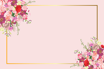 rose flower frame art background card design flowers frame illustration leaves pattern rose