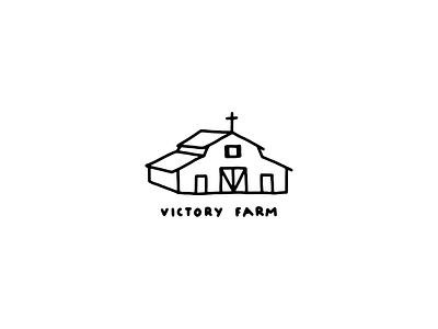 Victory Farm branding christian logo design graphic design handdrawn handmade handmade logo illustration logo minimalism ministry